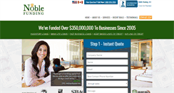 Desktop Screenshot of noblebusinessloans.com